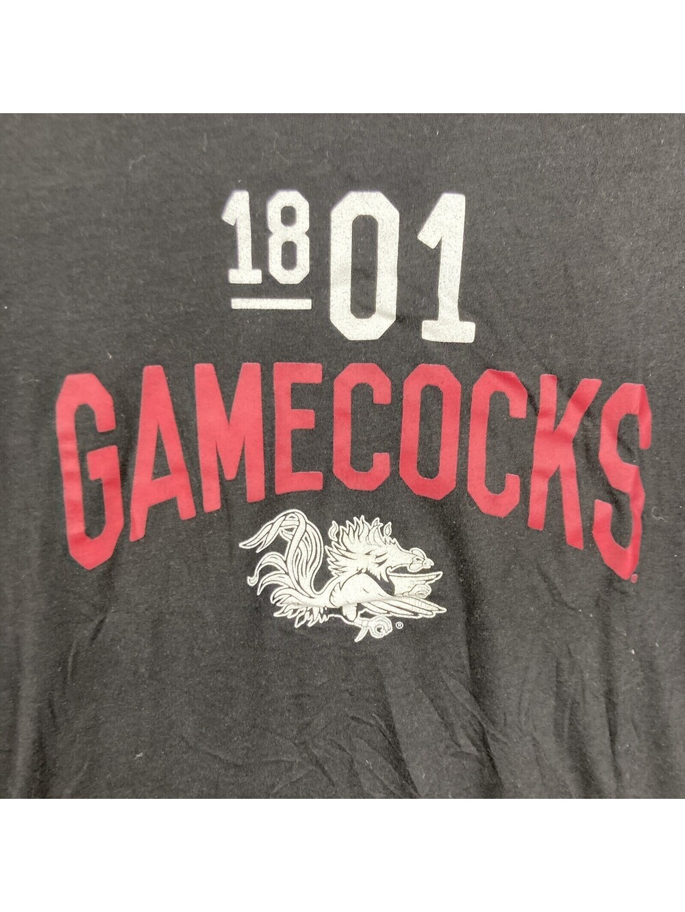 Soffe Womens Size XL Black 1801 SC Gamecocks V-Neck S/S Jersey Style Shirt EUC
